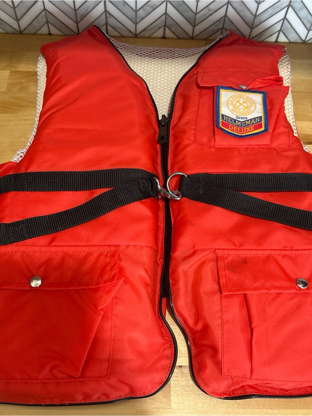 Vintage Sears Helmsman Deluxe Life Vest 1970’s